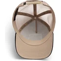 gorra-trucker-beige-e-nera-serpente-the-vicious-snake-eco-brutalism-the-farm-di-goorin-bros