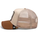cappellino-trucker-beige-e-marrone-scorpione-deadly-the-deadliest-scorpion-eco-brutalism-the-farm-di-goorin-bros