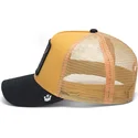 gorra-trucker-gialla-e-nera-bue-the-dead-skull-eco-brutalism-the-farm-di-goorin-bros