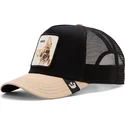 cappellino-trucker-nero-e-beige-cane-chihuahua-the-amigo-eco-brutalism-the-farm-di-goorin-bros