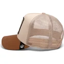 cappellino-trucker-beige-e-marrone-ghepardo-the-warrior-cheetah-big-cats-the-farm-di-goorin-bros