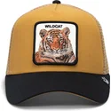 cappellino-trucker-marrone-e-nero-tigre-the-wildcat-tiger-big-cats-the-farm-di-goorin-bros