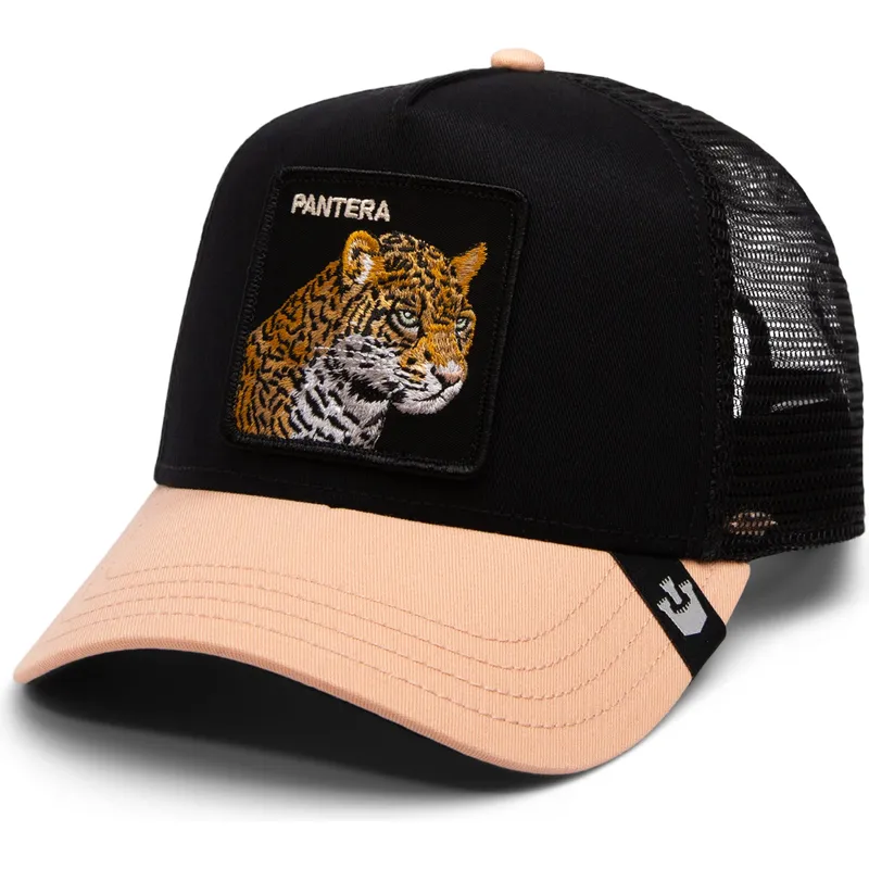 cappellino-trucker-nero-e-beige-leopardato-the-pantera-big-cats-the-farm-di-goorin-bros
