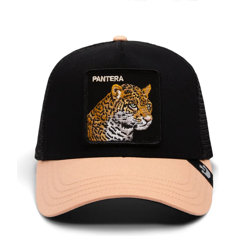 cappellino-trucker-nero-e-beige-leopardato-the-pantera-big-cats-the-farm-di-goorin-bros