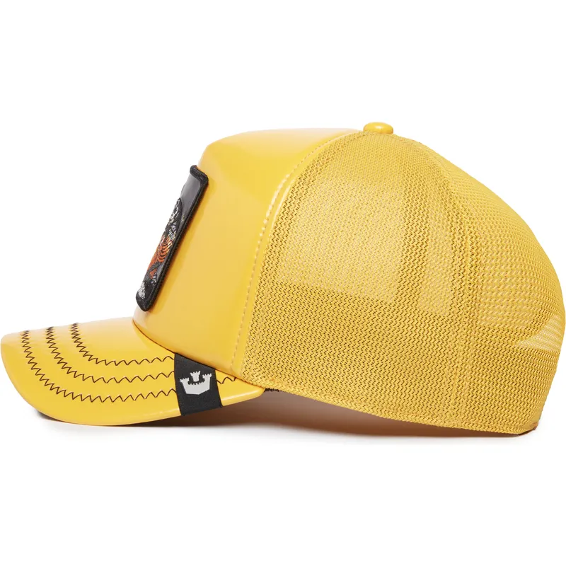 cappellino-trucker-giallo-serpente-mamba-mentality-puff-patent-the-farm-di-goorin-bros
