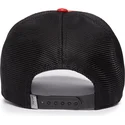 cappellino-trucker-rosso-e-nero-toro-raging-pamplona-puff-patent-the-farm-di-goorin-bros
