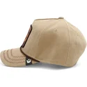 cappello-snapback-con-visiera-curva-marrone-chiaro-bear-bare-duck-canvas-the-farm-di-goorin-bros