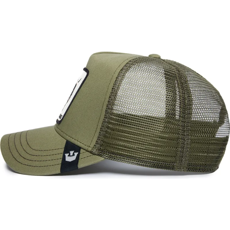 cappellino-trucker-verde-toro-raging-road-rage-truckin-the-farm-di-goorin-bros