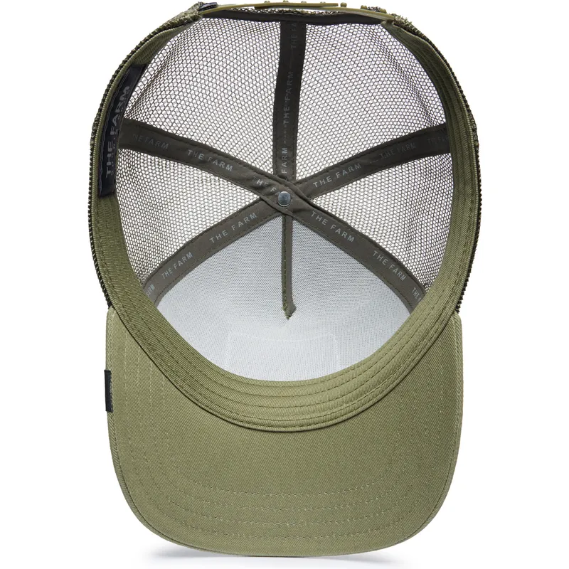 cappellino-trucker-verde-toro-raging-road-rage-truckin-the-farm-di-goorin-bros