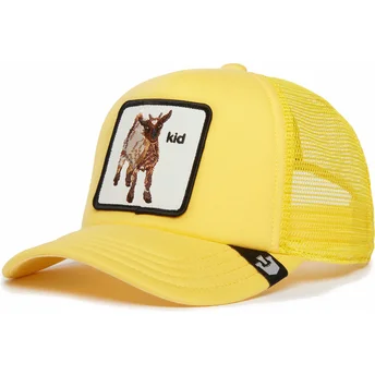 Gorra trucker gialla per bambino capra Kid Kid The Farm di Goorin Bros.