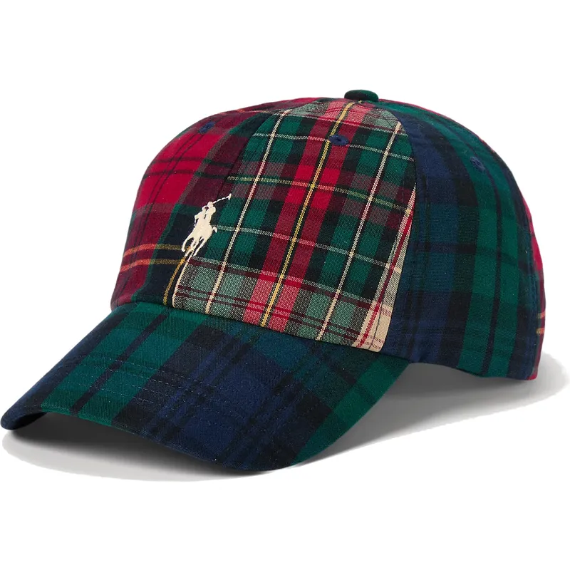 cappelli-curva-multicolore-cinghia-regolabile-di-polo-ralph-lauren