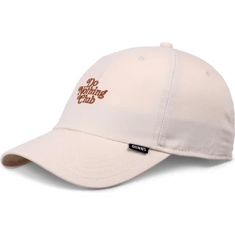 Djinns Curved Brim Do Nothing Club DNC 30th Beige Adjustable Cap