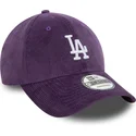 new-era-curved-brim-9forty-cord-los-angeles-dodgers-mlb-purple-adjustable-cap