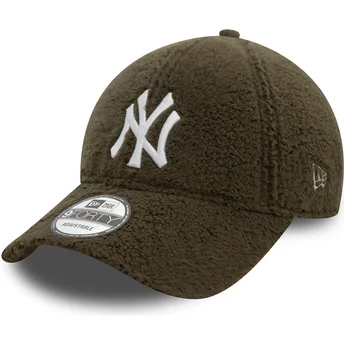 Cappellino con visiera curva verde regolabile 9FORTY Borg di New York Yankees MLB di New Era