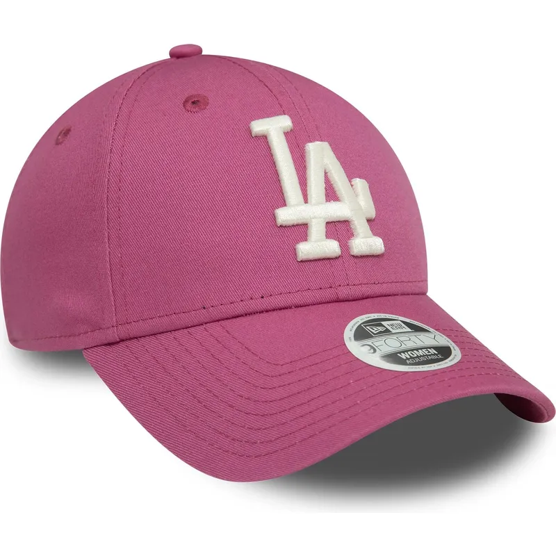 cappelli-curva-rosa-cinghia-regolabile-9forty-league-essential-dei-los-angeles-dodgers-mlb-di-new-era cappelli-curva-rosa-cinghia-regolabile-9forty-league-essential-dei-los-angeles-dodgers-mlb-di-new-era