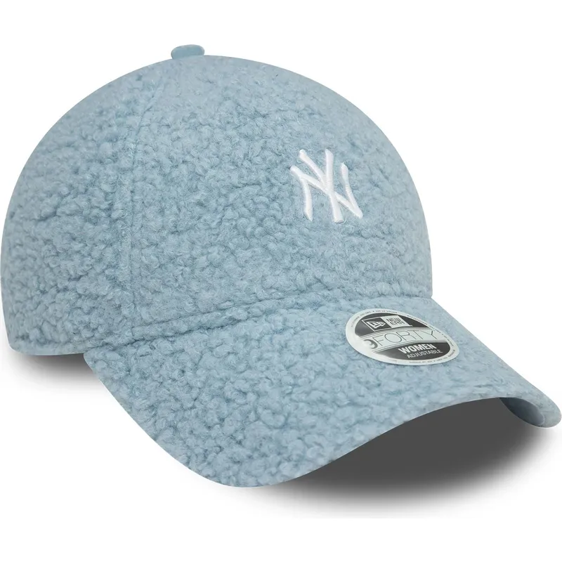 cappellino-curvo-azzurro-chiaro-regolabile-da-donna-9forty-borg-dei-new-york-yankees-mlb-di-new-era