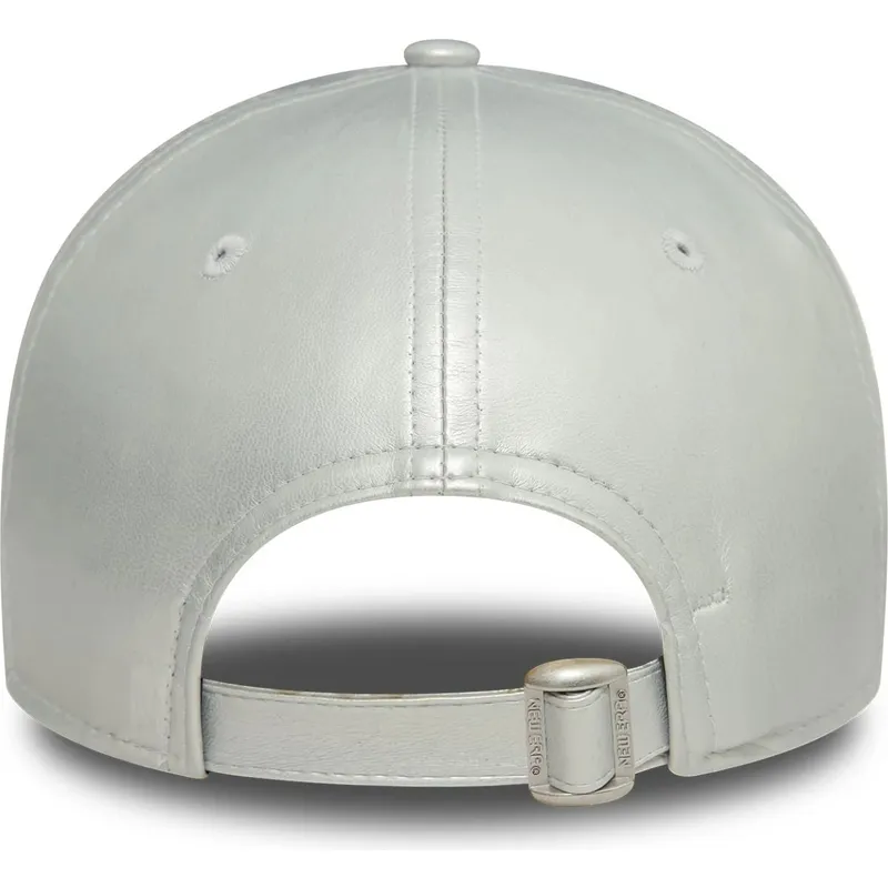 cappelli-curva-grigio-cinghia-regolabile-plateada-plateado-9forty-midi-pu-dei-new-york-yankees-mlb-di-new-era