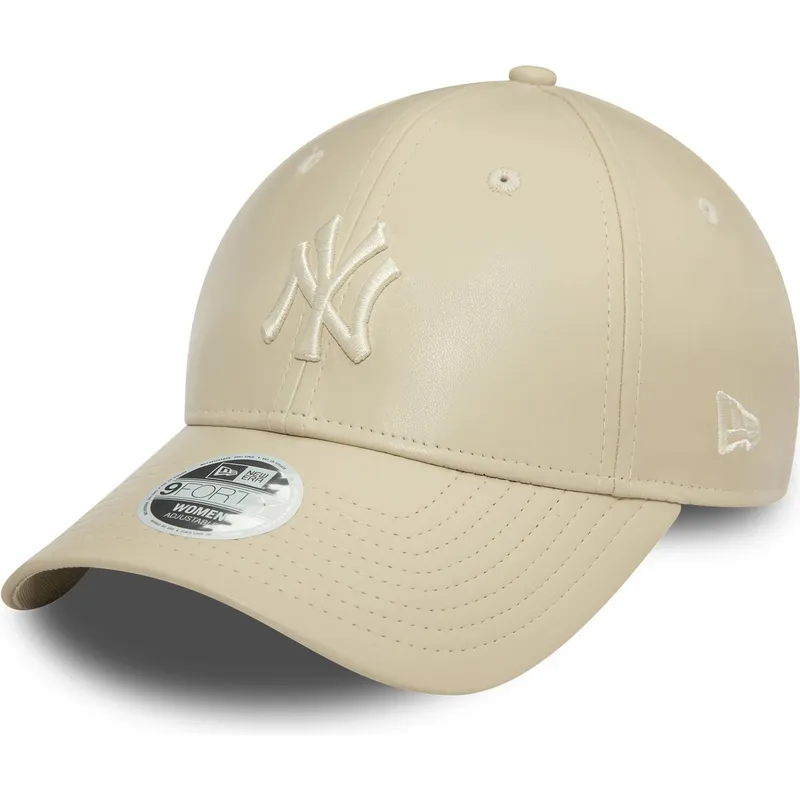 cappelli-curva-beige-cinghia-regolabile-9forty-midi-pu-dei-new-york-yankees-mlb-di-new-era