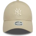 cappelli-curva-beige-cinghia-regolabile-9forty-midi-pu-dei-new-york-yankees-mlb-di-new-era