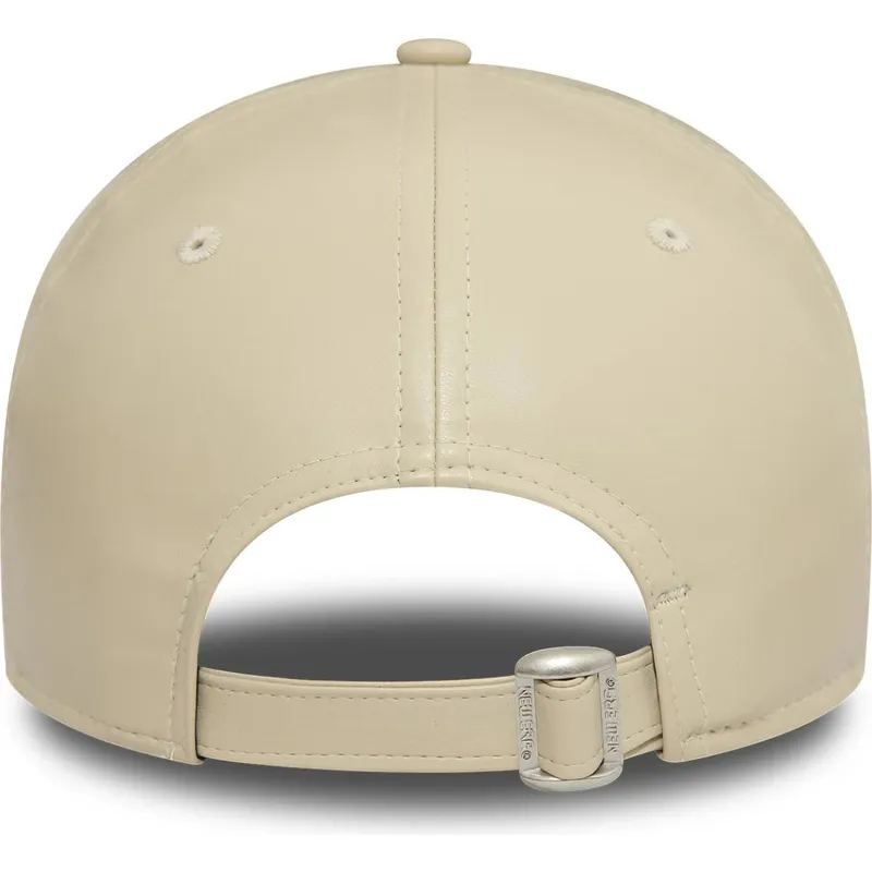 cappellino-beige-regolabile-da-donna-con-visiera-curva-e-logo-beige-9forty-midi-pu-dei-new-york-yankees-mlb-di-new-era