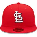 cappello-piatto-rosso-chiuso-59fifty-ac-perf-dei-st-louis-cardinals-mlb-di-new-era