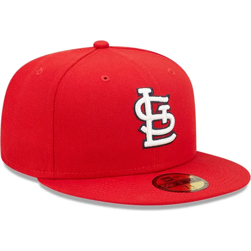 cappello-piatto-rosso-regolabile-59fifty-ac-perf-dei-st-louis-cardinals-mlb-di-new-era