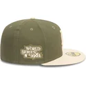 cappellino-piatto-verde-e-beige-chiuso-59fifty-side-patch-dei-los-angeles-dodgers-mlb-di-new-era