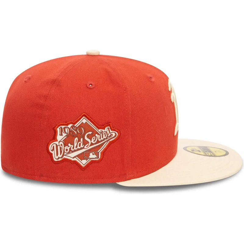 cappelli-piatta-arancia-regolato-59fifty-side-patch-dei-oakland-athletics-mlb-di-new-era cappelli-piatta-arancia-regolato-59fifty-side-patch-dei-oakland-athletics-mlb-di-new-era