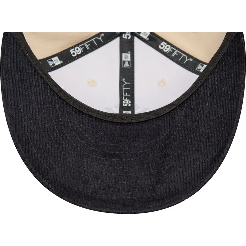 cappello-curvo-beige-e-blu-navy-regolabile-59fifty-low-profile-cord-dei-new-york-yankees-mlb-di-new-era