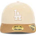 cappellino-curvo-beige-e-marrone-regolabile-59fifty-low-profile-cord-dei-los-angeles-dodgers-mlb-di-new-era