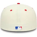 cappello-piatto-beige-e-rosso-regolabile-59fifty-93-division-dei-philadelphia-phillies-mlb-di-new-era