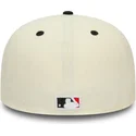 cappello-piatto-beige-e-nero-regolabile-59fifty-93-division-di-chicago-white-sox-mlb-di-new-era