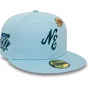 cappello-piatto-azzurro-aderente-59fifty-anniversary-script-di-new-era