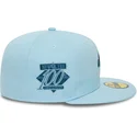 cappello-piatto-azzurro-aderente-59fifty-anniversary-script-di-new-era