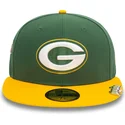 berretto-piatto-verde-e-giallo-regolabile-59fifty-pin-pack-dei-green-bay-packers-nfl-di-new-era
