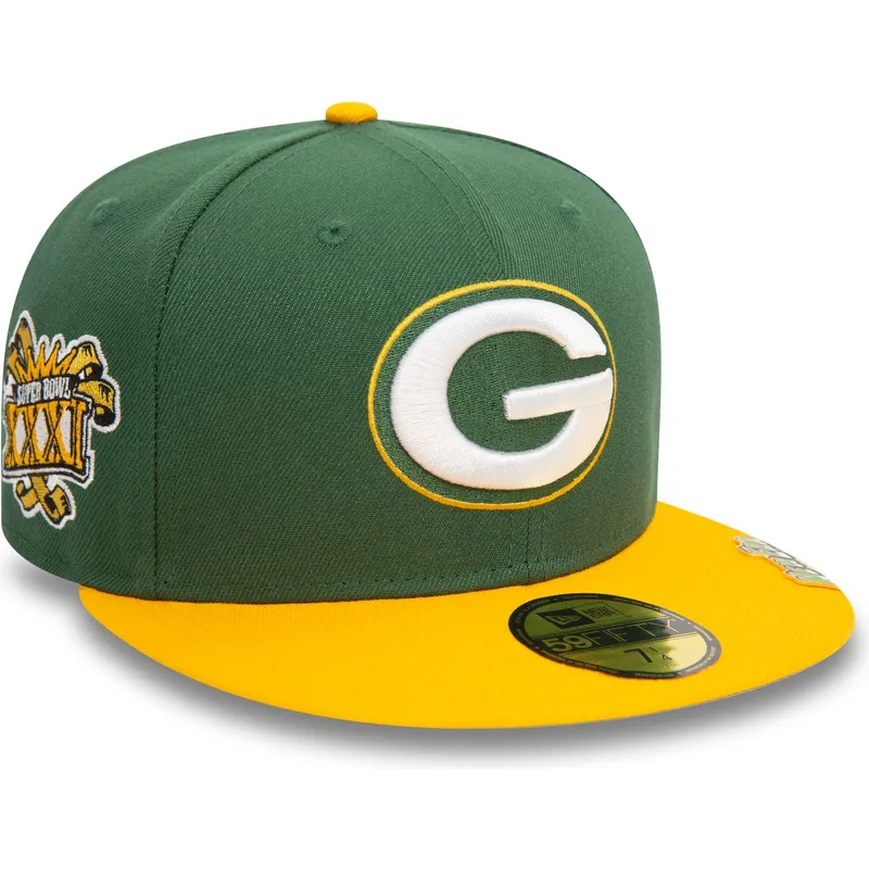 berretto-piatto-verde-e-giallo-chiuso-59fifty-pin-pack-dei-green-bay-packers-nfl-di-new-era