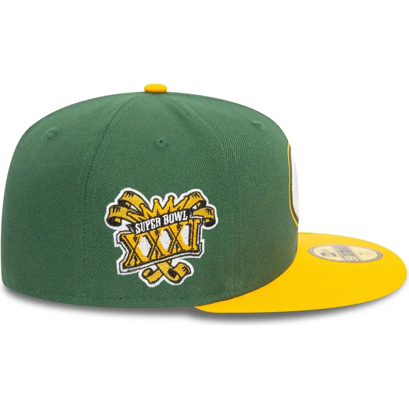 berretto-piatto-verde-e-giallo-chiuso-59fifty-pin-pack-dei-green-bay-packers-nfl-di-new-era