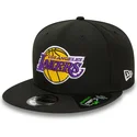 cappello-piatto-nero-snapback-9fifty-repreve-dei-los-angeles-lakers-nba-di-new-era