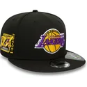 cappello-piatto-nero-snapback-9fifty-repreve-dei-los-angeles-lakers-nba-di-new-era