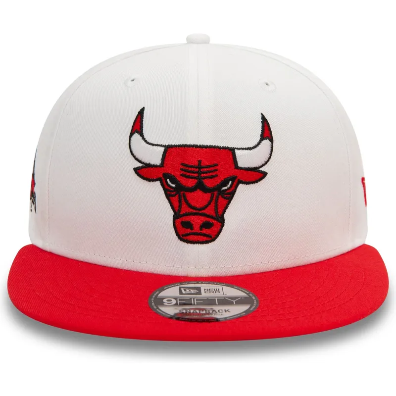 cappelli-piatta-rosso-snapback-9fifty-white-crown-patch-dei-chicago-bulls-nba-di-new-era
