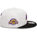 new-era-flat-brim-9fifty-white-crown-patch-los-angeles-lakers-nba-white-and-black-snapback-cap