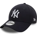 cappellino-visiera-curva-blu-marino-regolabile-9forty-side-patch-di-new-york-yankees-mlb-di-new-era