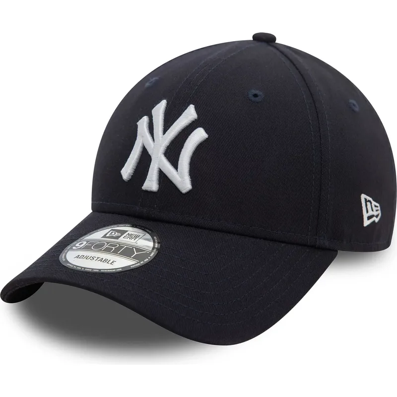 cappellino-visiera-curva-blu-marino-regolabile-9forty-side-patch-di-new-york-yankees-mlb-di-new-era