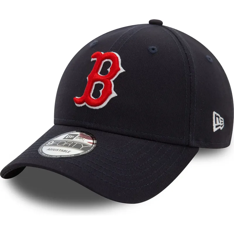 cappellino-visiera-curva-blu-marino-regolabile-9forty-side-patch-di-boston-red-sox-mlb-di-new-era
