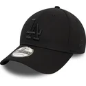 cappellino-curvo-nero-regolabile-con-logo-nero-39thirty-monochrome-dei-los-angeles-dodgers-mlb-di-new-era