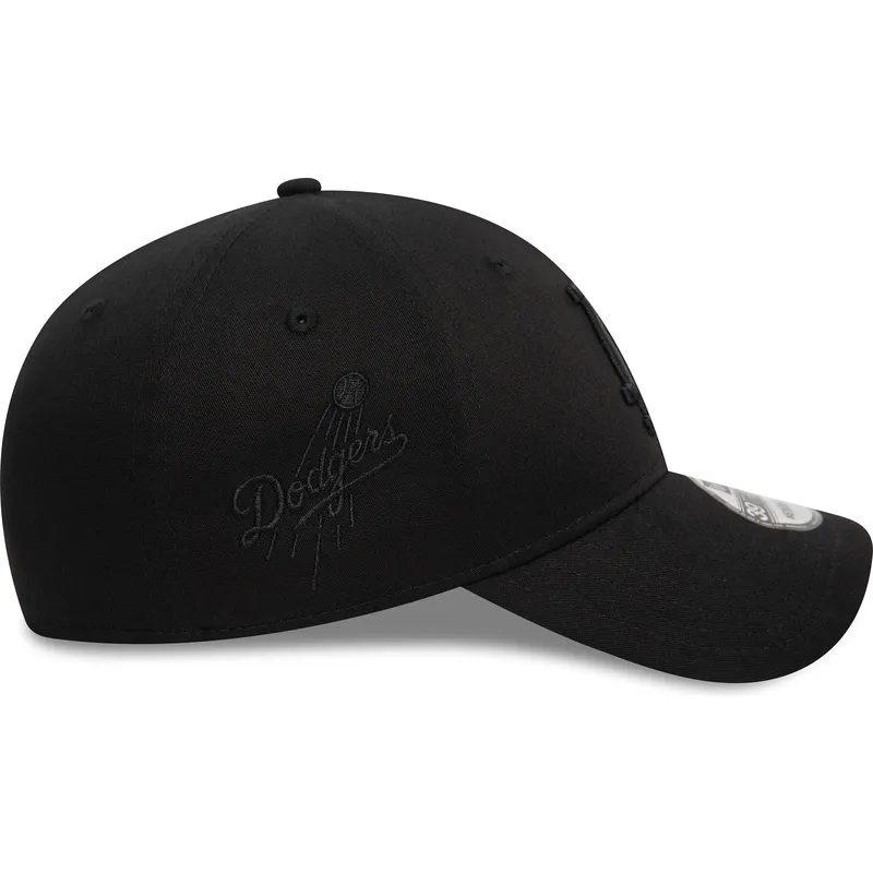 cappellino-curvo-nero-regolabile-con-logo-nero-39thirty-monochrome-dei-los-angeles-dodgers-mlb-di-new-era