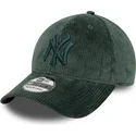 cappellino-curvo-verde-aderente-con-logo-verde-39fifty-cord-dei-new-york-yankees-mlb-di-new-era