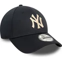 cappellino-regolabile-blu-navy-con-visiera-curva-9forty-pivot-knit-dei-new-york-yankees-mlb-di-new-era