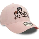 cappellino-curvo-rosa-regolabile-per-bambino-9forty-needle-cord-di-ac-milan-serie-a-di-new-era