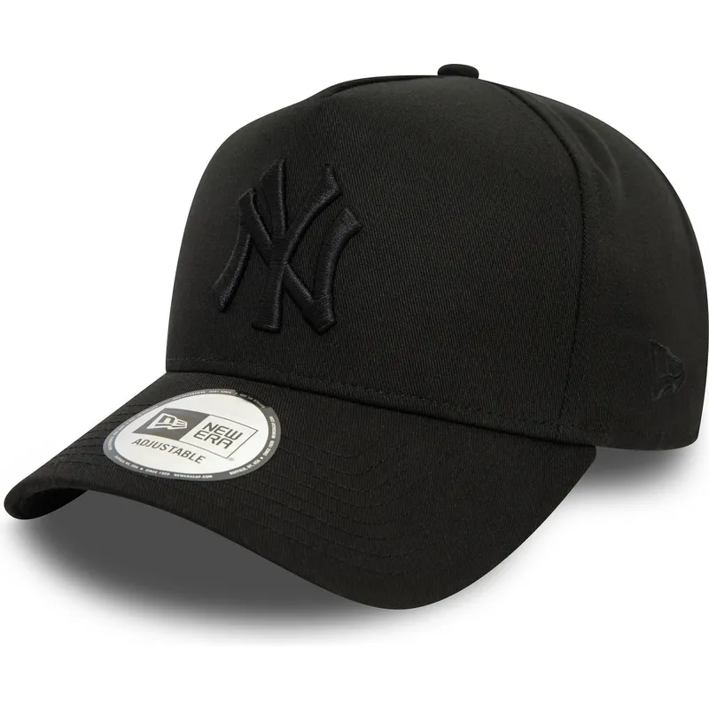 cappellino-curvo-nero-snapback-con-logo-nero-9forty-e-frame-monochrome-dei-new-york-yankees-mlb-di-new-era